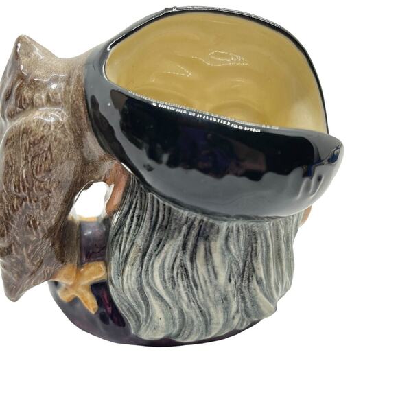 Merlin 4" Toby Jug Character Mug Miniature D.6536 Vintage 1959 Royal Doulton - Picture 4 of 15